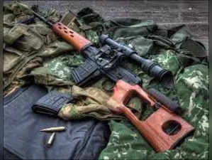 Russian Dragunov sniper rifles