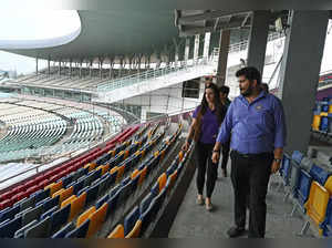 Kolkata, Aug 05 (ANI): ICC and BCCI representatives visit Eden Gardens Cricket S...