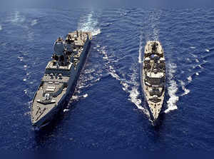 New Delhi, July 31 (ANI): Indian Navy's INS Chennai undertook a Passage Exercise...