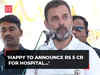 Rahul Gandhi inaugurates power facility at Wayanad hospital, says 'Happy to announce Rs 5 cr for hospital…'