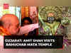 Gujarat: Amit Shah visits Bahuchar Mata Temple in Gandhinagar; flags off ‘Tiranga Yatra’