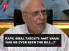 Bharatiya Nyaya Sanhita Bill 2023: Kapil Sibal targets Amit Shah, says 'Has he even seen the bill…?'