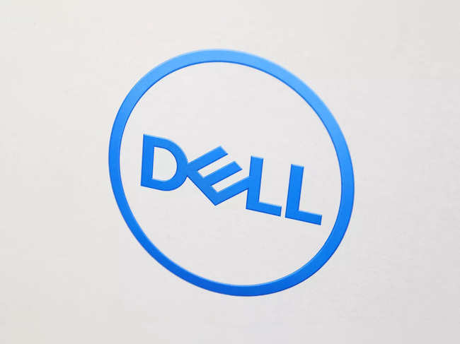 FILE PHOTO: The Dell logo is seen on an item for sale in a store in Manhattan, New York City