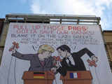 Poster of Angela Merkel & Nicolas Sarcozy