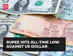 Rupee hits all-time low against US Dollar, falls 26 paise to 83.08