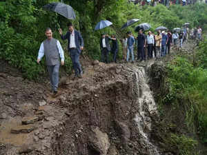 Himachal CM Sukhu visits disaster-hit Jadon village of Solan