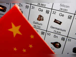 FILE PHOTO: Illustration picture of Gallium and Germanium with Chinese flag