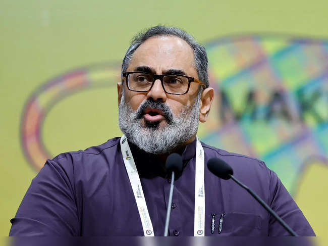 minister of state for electronics and information technology Rajeev Chandrasekhar