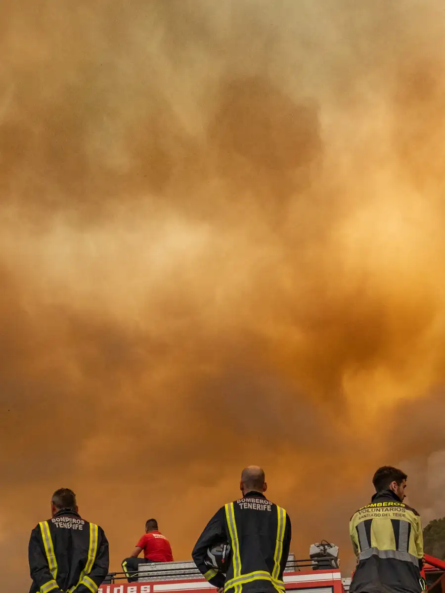 In pic: 'Out of control' wildfire on Spain's Tenerife Island - Vimarsana News