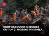 Himachal Pradesh rains: NDRF continues search & rescues ops in Shimla’s landslide-hit Summer Hill