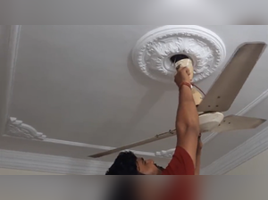 Spring-loaded fans installed in hostels and PG accommodations in Rajasthan's Kota to curb suicide cases among students