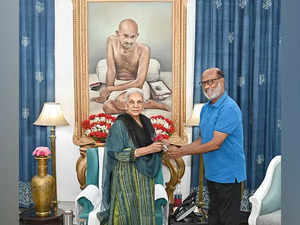 Rajinikanth pays visit to UP Governor Anandiben Patel ahead of 'Jailer' screening