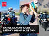 Leh to Pangong: Rahul Gandhi tours Ladakh, riding his KTM bike