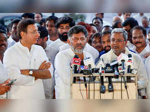 New Delhi: Congress leader Randeep Surjewala, former Karnataka CM Siddaramaiah a...