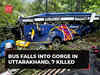 Uttarakhand accident: 7 passengers from Gujarat killed as bus falls into gorge near Gangnani