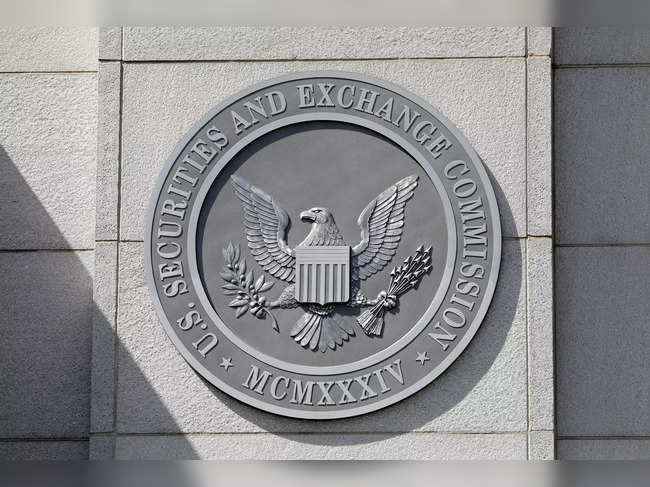 FILE PHOTO: The seal of the U.S. Securities and Exchange Commission (SEC) is seen at their headquarters in Washington, D.C.