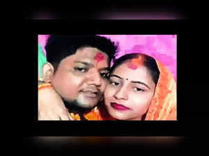 ​Sangeeta Kumari with Govind after their marriage in Nepal