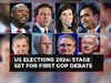 US Elections 2024: Eight presidential candidates, but no Donald Trump, on stage for first GOP debate