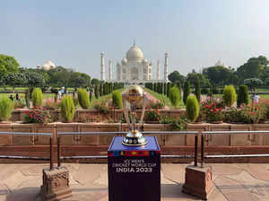ICC Men's Cricket World Cup trophy reaches Taj Mahal