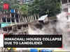Himachal Rain Havoc: Houses collapse due to landslides in Anni town, Kullu district