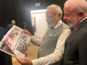 EAM Dr S Jaishankar shares a picture of PM Modi at the BRICS summit in Johannesburg