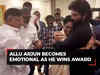 National Film Award 2023: Allu Arjun becomes emotional as he wins award for Best Actor