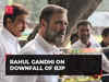 Rahul Gandhi on downfall of BJP: Congress will win polls in MP, CG, Rajasthan & Telangana