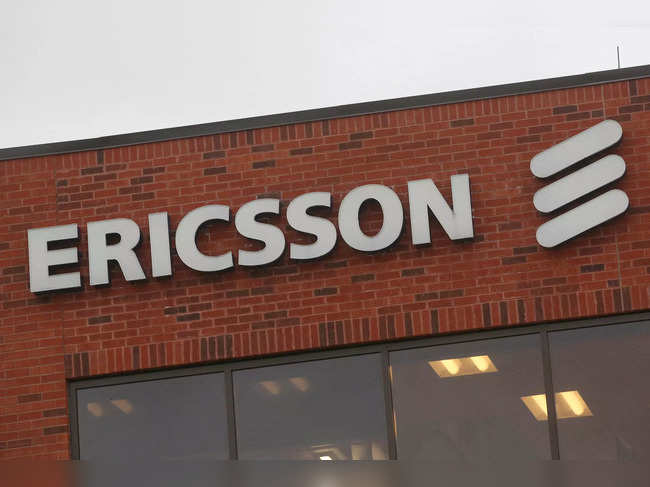 FILE PHOTO: Logo of Ericsson in Kanata