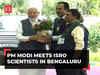 PM Modi meets ISRO scientists in Bengaluru, congratulates ISRO chief S Somanath for Chandrayaan-3 success