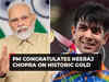 PM Modi congratulates Neeraj Chopra on historic gold: 'Unparalleled excellence'