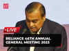 Reliance 46th Annual General Meeting 2023 | LIVE