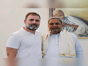Rahul Gandhi and Siddaramaiah