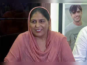 Panipat, Aug 28 (ANI): Javelin thrower Neeraj Chopra's mother Saroj Devi, speaks...
