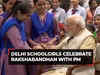Rakshabandhan with PM Modi: Delhi schoolgirls tie Rakhi to Prime Minister