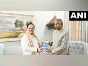 Nadda meets Kovind , former President to head committee to study 'One Nation, One Election'