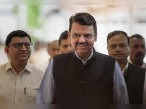 Mumbai: Maharashtra Deputy Chief Minister Devendra Fadnavis arrives at Vidhan Bh...