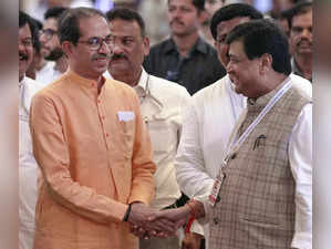 Mumbai: Shiv Sena (UBT) Chief Uddhav Thackeray arrives for the meeting of Indian...