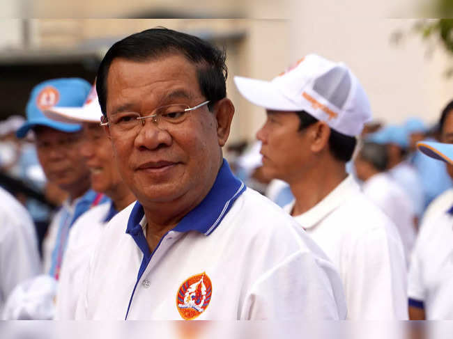 FILE PHOTO: Cambodia’s Prime Minister Hun Sen and president of the ruling Cambodian People’s Party attends an election campaign for the upcoming national election in Phnom Penh