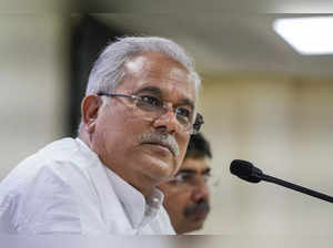 New Delhi: Chhattisgarh Chief Minister Bhupesh Baghel addresses a press conferen...