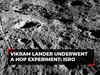 Chandrayaan-3: ISRO shares video, tweets Vikram Lander exceeded mission objectives, underwent a hop experiment