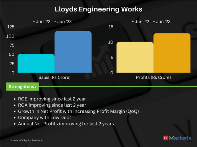 Lloyds Engineering Works | Price return in 2023 so far: 166%