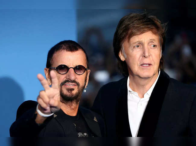 FILE PHOTO: Former Beatles Ringo Starr and Paul McCartney attend the world premiere of 'The Beatles: Eight Days a Week - The Touring Years' in London
