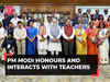 Teachers’ Day 2023: PM Narendra Modi honours and interacts with teachers, watch!