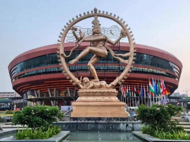 G20 Summit venue: In Pics: 'Nataraja' world's tallest statue installed at  G20 Summit venue - ​Tallest 'Nataraja' statue​