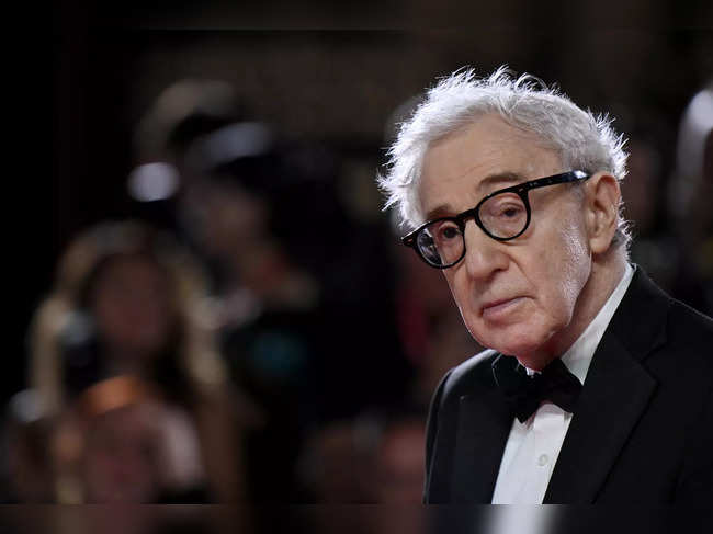US director Woody Allen pose on the red carpet of the movie "Coup de Chance" presented out of competition at the 80th Venice Film Festival on September 4, 2023 at Venice Lido.