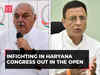 Haryana: Scuffle breaks out between Hooda and Randeep Surjewala supporters during Congress meeting