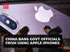 China bans use of Apple iPhones, other foreign brands for govt officials at work