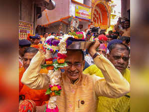 **EDS: IMAGE VIA @ChouhanShivraj** Bhopal: Madhya Pradesh Chief Minister Shivraj...