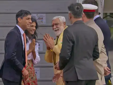 Warm welcome to Sunak, Akshata Murty