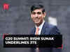G20 Summit: Rishi Sunak underlines 3Ts; Trade, Talks and Terror issues vital for India-UK relations